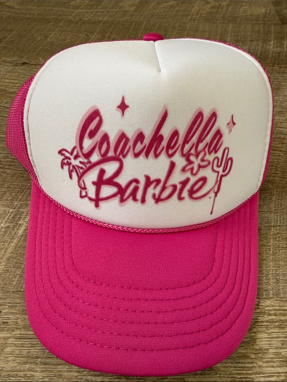 Coachella Barbie Pink Trucker Hat OS